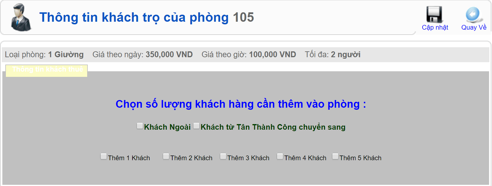 HƯỚNG DẪN SỬ DỤNG PHẦN MỀM QUẢN LÝ KHÁCH SẠN QNIHOTEL