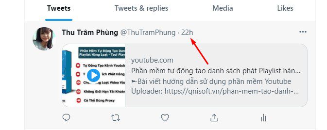 Copy link bài viết Twitter