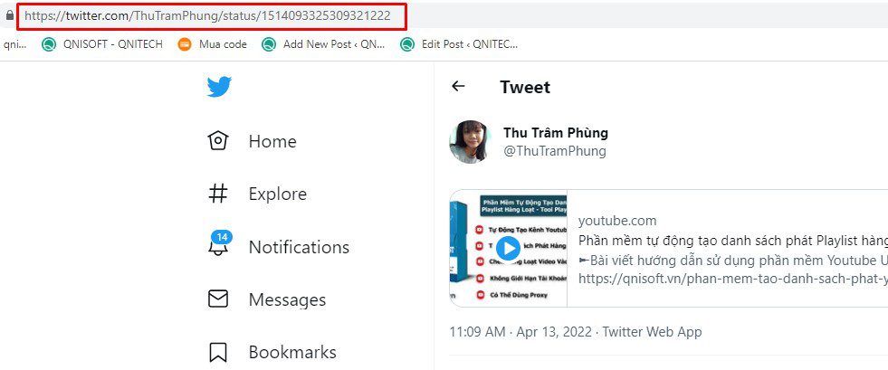 Copy link bài viết