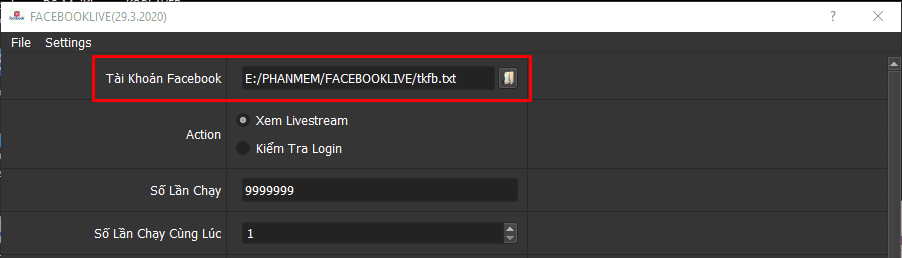 Phần Mềm Tăng Lượt Xem Livestream Facebook