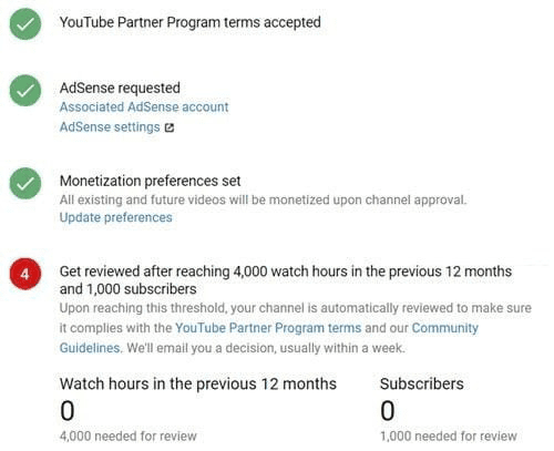 bật kiếm tiền youtube