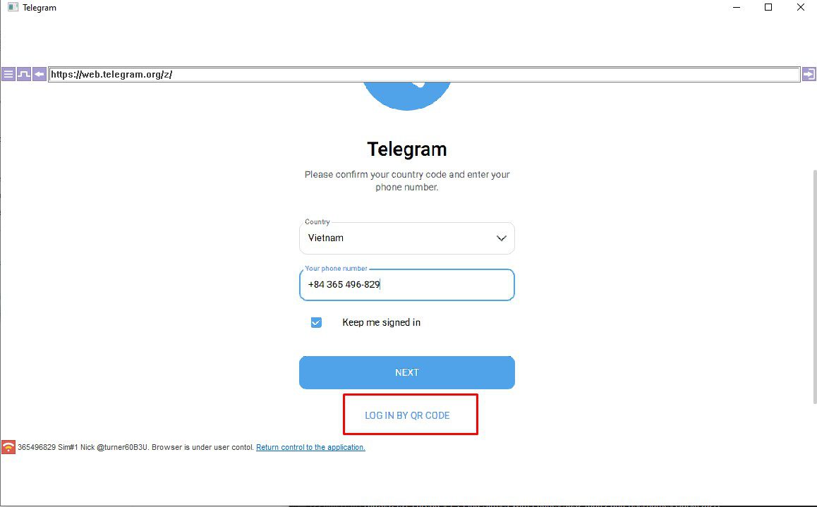Đăng nhập bằng cách quét mã QR