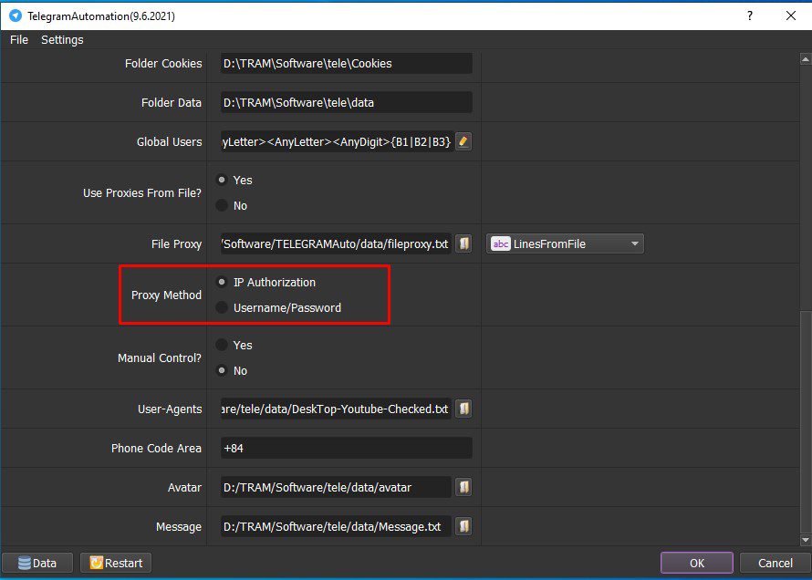 Phương pháp sử dụng Proxy - Phần mềm Telegram
