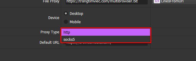 Chọn loại proxy cho phù hợp - Phần mềm Multibrowser