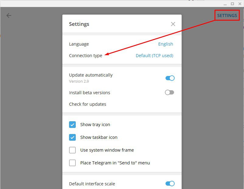 Nhấn Connection Type để đổi Proxy
