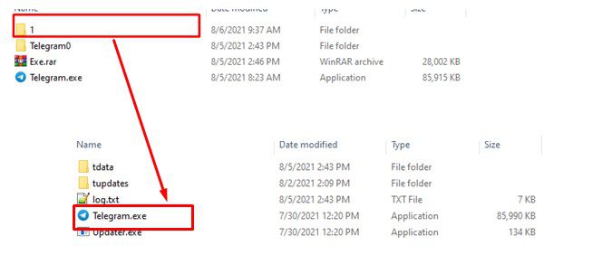 Sao chép thư mục Telegram0