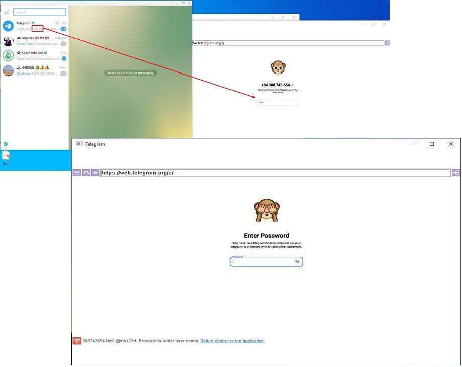 Nhập code và mật khẩu để đăng nhập tài khoản vào trong phần mềm