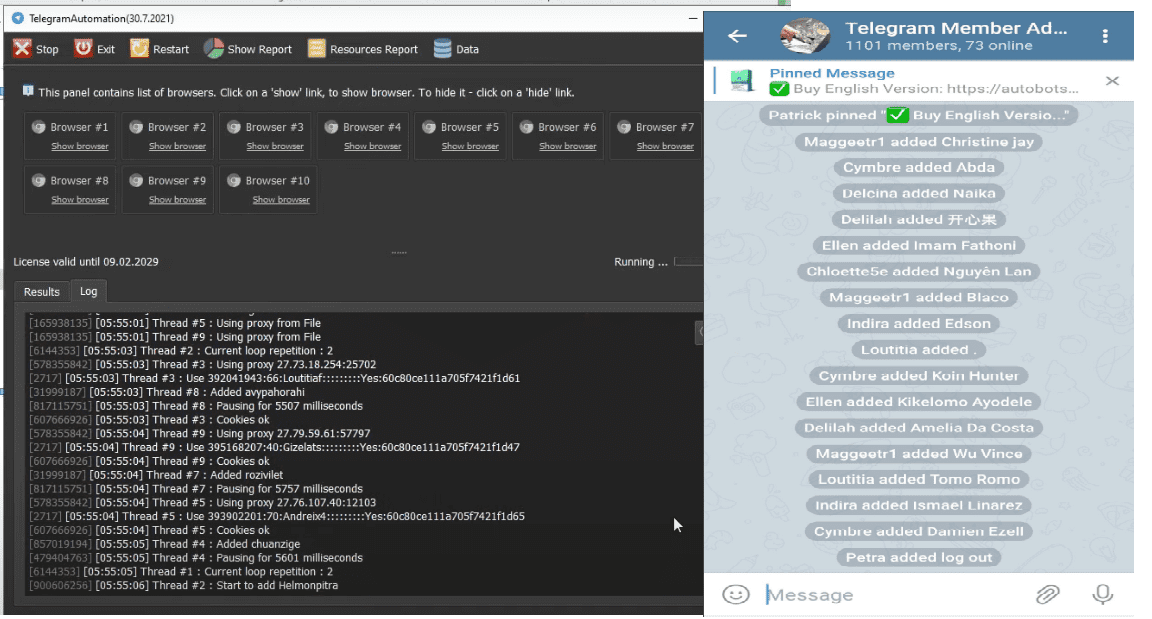 dịch vụ telegram