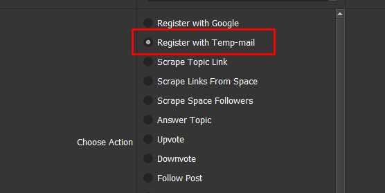 Tạo tài khoản Quora với Tempmail