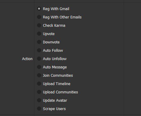 Chức năng của Reddit automation tool