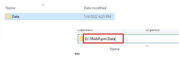 Tạo thư mục "Data" - Tool nuôi Twitter