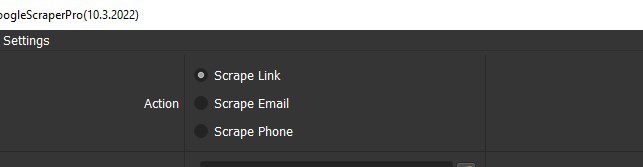 Chức năng của phần mềm Google Scraper