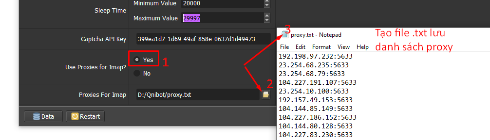 Dùng proxy Imap tạo tài khoản Behance