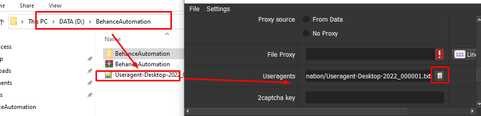 Useragent - Tăng view behance