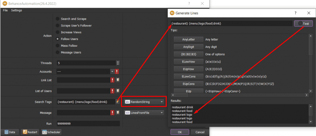 Search Tags - RandomString - Tăng view behance