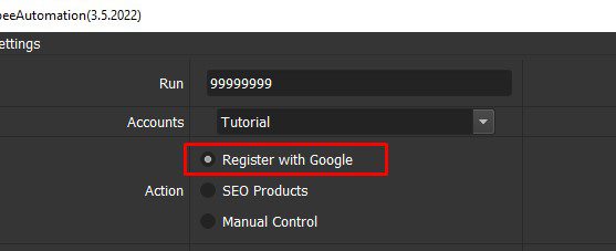 Tạo tài khoản Shopee với Gmail - SEO Shopee bot