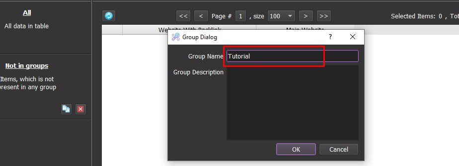 Đặt tên cho nhóm Data để dễ quản lý