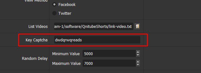 Giải captcha trong tool tăng view Youtube Shorts