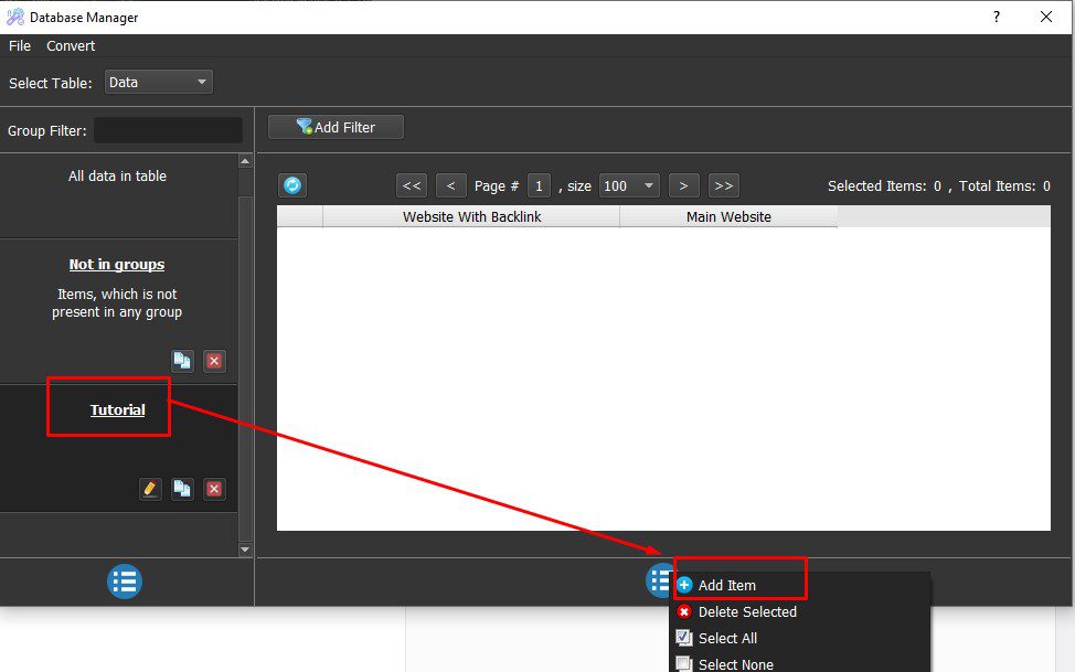 Nhập dữ liệu vào tool Backlink Traffic