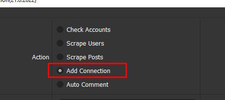 Add connect LinkedIn - Phần mềm LinkedIn Automation