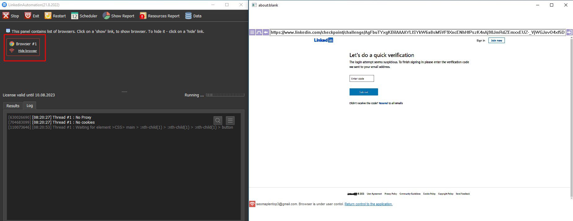 Phần mềm cho phép điều khiển bằng tay để nhập code