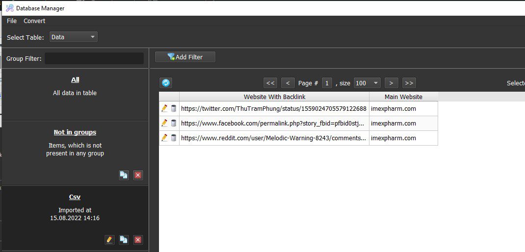 Dư liệu để chạy phần mềm tăng truy cập website