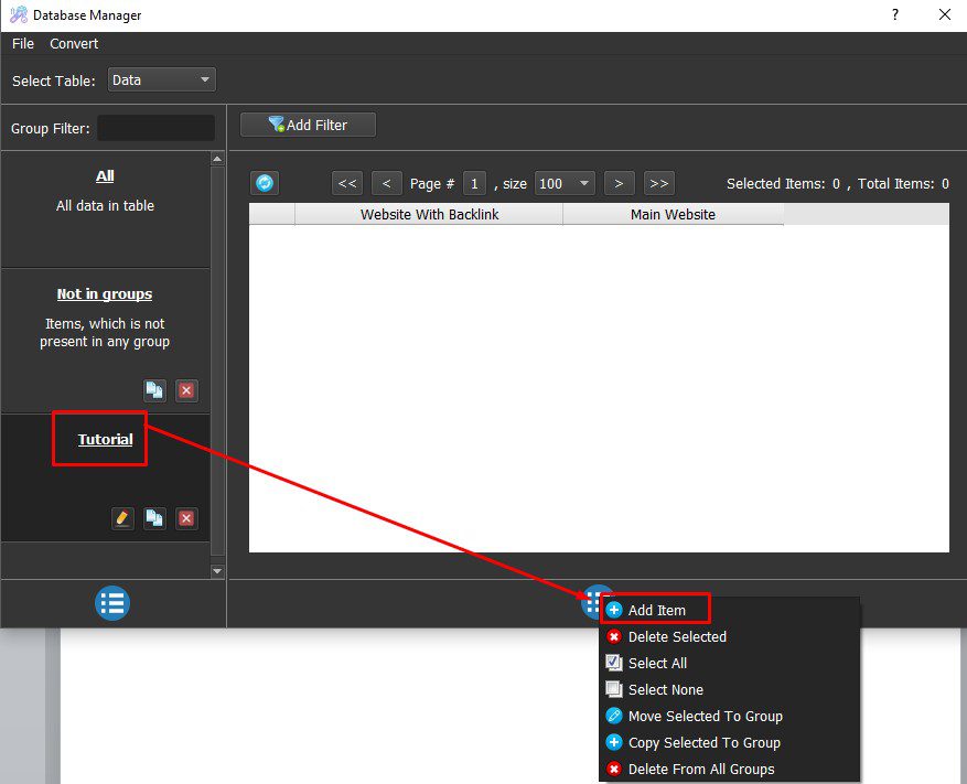 Nhập data vào phần mềm tăng truy cập website