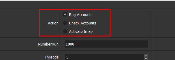 Chức năng tool reg Hotmail