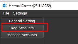Reg Hotmail 