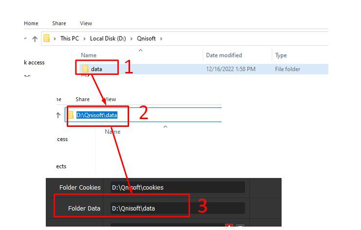 Thư mục data - Phần mềm cày view Youtube
