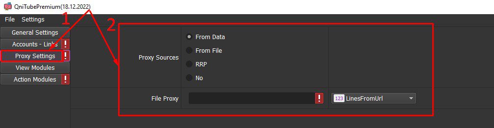 Cài đặt proxy - Phần mềm cày view Youtube