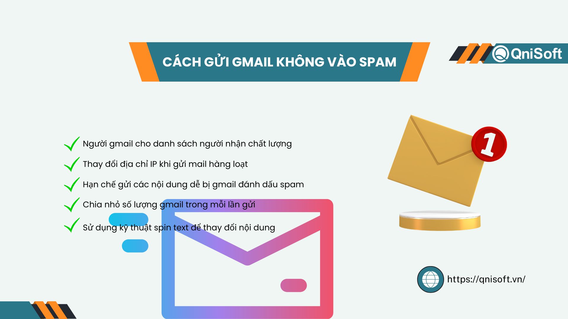 Cách gửi gmail không vào spam