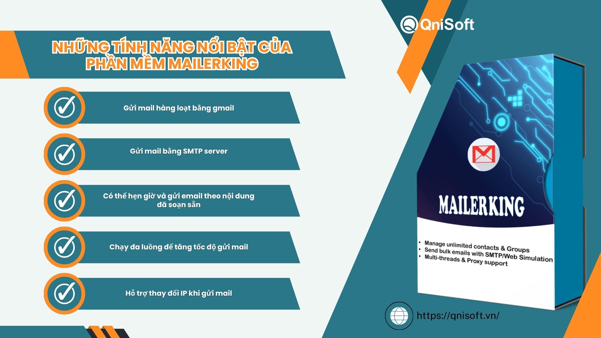 Những tính năng nổi bật của phần mềm Mailerking
